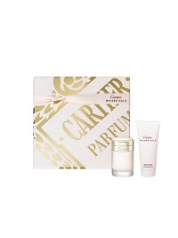 Discover the fresh, floral and powdery notes of Baiser Volé with this luxurious gift set from Cartier. The set features the Eau de Parfum Spray paired with a delicately perfumed Body Cream enriched with lily extract, known for its softening qualities. Set includes: 3.3 oz. Eau de Parfum Spray and 3.3 oz. Perfumed Body Cream Discover the fresh, floral and powdery notes of Baiser Volé with this luxurious gift set from Cartier. The set features the Eau de Parfum Spray paired with a delicately perfumed Body Cream enriched with lily extract, known for its softening qualities. Set includes: 3.3 oz. Eau de Parfum Spray and 3.3 oz. Perfumed Body Cream