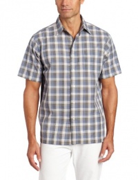 Van Heusen Men's Short Sleeve Faux Linen Mini Check Woven Van Heusen Men's Short Sleeve Faux Linen Mini Check Woven