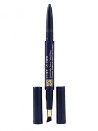 The ultimate tool to line, define and accentuate brows. Versatile, double-ended pencil has twist-up browcolor on one side, styling and blending brush on the other. Refillable. The ultimate tool to line, define and accentuate brows. Versatile, double-ended pencil has twist-up browcolor on one side, styling and blending brush on the other. Refillable.