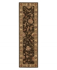 A graceful achievement in symmetry and style, this splendid area rug exemplifies the fine detail and precision handcraftsmanship of the Nourison 2000 collection. Featuring a myriad of delicate vinery and exquisite blossom medallions, this stylish piece lends warm color and perfection softness to any room in your home. A graceful achievement in symmetry and style, this splendid area rug exemplifies the fine detail and precision handcraftsmanship of the Nourison 2000 collection. Featuring a myriad of delicate vinery and exquisite blossom medallions, this stylish piece lends warm color and perfection softness to any room in your home.