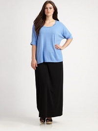 Looking for a fresh, new take on the traditional sweatshirt? Look no further than this soft design with a pretty neckline and flattering fit.Twisted necklineThree-quarter sleevesAbout 27 from shoulder to hem50% polyester/38% cotton/12% rayonMachine washMade in USA Looking for a fresh, new take on the traditional sweatshirt? Look no further than this soft design with a pretty neckline and flattering fit.Twisted necklineThree-quarter sleevesAbout 27 from shoulder to hem50% polyester/38% cotton/12% rayonMachine washMade in USA