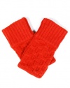 Rag & Bone womens bronson basketweave fingerless mittens