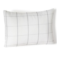 Classic style in a breezy open check, this Calvin Klein decorative pillow adds a clean, bright touch to both traditional and contemporary decor. Classic style in a breezy open check, this Calvin Klein decorative pillow adds a clean, bright touch to both traditional and contemporary decor.