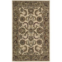 Nourison Rugs India House Collection IH47 Ivory/Gold Rectangle 5' x 8' Area Rug Nourison Rugs India House Collection IH47 Ivory/Gold Rectangle 5' x 8' Area Rug