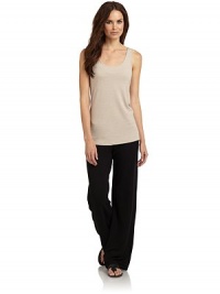 THE LOOKScoopneck and backInterior shelf braSleevelessTHE FITAbout 26 from shoulder to hemTHE MATERIAL62% polyester/33% rayon/5% spandexCARE & ORIGINMachine washImportedModel shown is 5'11 (180cm) wearing US size Small. THE LOOKScoopneck and backInterior shelf braSleevelessTHE FITAbout 26 from shoulder to hemTHE MATERIAL62% polyester/33% rayon/5% spandexCARE & ORIGINMachine washImportedModel shown is 5'11 (180cm) wearing US size Small.