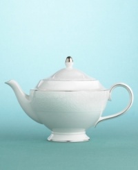 Here, Martha Stewart's design team crafts a modern design with subtle matte mica sheen, similar to mother-of-pearl. An ornate pink lustreware plate in her personal collection inspired the tone-on-tone motif. Two distinct borders adorn the pieces: a latticework border for dinner, salad, and bread-and- butter plates, and scrolling leaf and beach rose borders on accent plates and teacups. Petal Lattice is comprised of design variations in a single setting to inspire you to create your own tabletop style. Here, Martha Stewart's design team crafts a modern design with subtle matte mica sheen, similar to mother-of-pearl. An ornate pink lustreware plate in her personal collection inspired the tone-on-tone motif. Two distinct borders adorn the pieces: a latticework border for dinner, salad, and bread-and- butter plates, and scrolling leaf and beach rose borders on accent plates and teacups. Petal Lattice is comprised of design variations in a single setting to inspire you to create your own tabletop style.