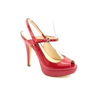 INC International Concepts Mariela Open Toe Platforms Shoes Red Womens