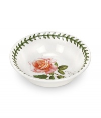 For the discerning china collector or naturalist on your gift list, the Botanic Garden rose mini bowl features a beautiful bloom that's finely detailed and colorfully rendered. For the discerning china collector or naturalist on your gift list, the Botanic Garden rose mini bowl features a beautiful bloom that's finely detailed and colorfully rendered.