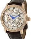 Stuhrling Original Men's 228.33452 Symphony Saturnalia Brumalia Mechanical Skeleton Rose Tone Watch