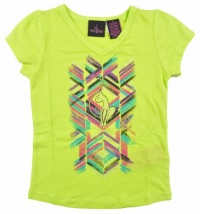 Baby Phat Girls Lime Punch Tribal Design T-shirt (6X)