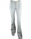 Rachel Zoe Womens Campbell Flare Button Fly Jeans
