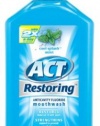 ACT Restoring Mouthwash, Cool Splash Mint , 33.8-Ounce Bottles (Pack of 3)