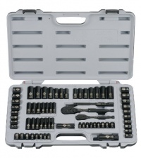 Stanley 92-824 Black Chrome and Laser Etched 69-Piece Socket Set