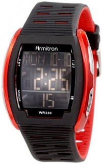 Armitron Men's 40/8239RED Red Accented Rectangular Shaped Digital Watch Armitron Men's 40/8239RED Red Accented Rectangular Shaped Digital Watch