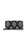 THE LOOKRemovable chainIntricate beadwork creates an ikat-inspired diamond patternMagnetic flap closureOne inside open pocketInside logo detailTHE MEASUREMENTChain, 8 drop8W X 4H X 1½DTHE MATERIALBeaded fabricSatin liningORIGINImported