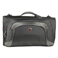 This full-size garment bag is a must for the frequent business traveler. Its tri-fold design features numerous interior and exterior pockets for folded clothes and accessories. The hanger bracket accommodates a variety of hangers. The top carrying handle and removable, adjustable shoulder strap make it easy to transport. This full-size garment bag is a must for the frequent business traveler. Its tri-fold design features numerous interior and exterior pockets for folded clothes and accessories. The hanger bracket accommodates a variety of hangers. The top carrying handle and removable, adjustable shoulder strap make it easy to transport.