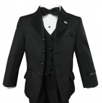 Johnnie Lene Black Tuxedo High Quality Set for Boys From Baby to Teen Johnnie Lene Black Tuxedo High Quality Set for Boys From Baby to Teen