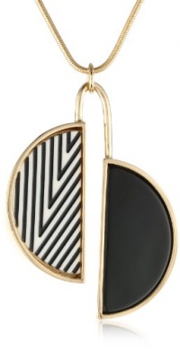 Kenneth Cole New York Striped Geometric Pendant Long Necklace, 29 Kenneth Cole New York Striped Geometric Pendant Long Necklace, 29