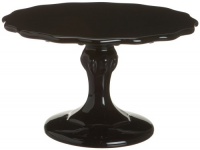 Rosanna Rococo Noir Black Small 8.25-Inch Cake Pedestal, Gift-boxed Rosanna Rococo Noir Black Small 8.25-Inch Cake Pedestal, Gift-boxed