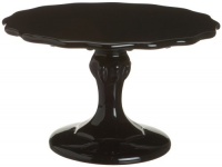 Rosanna Rococo Noir Black Small 8.25-Inch Cake Pedestal, Gift-boxed