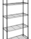 Whitmor 6070-267 Supreme 5-Tier Shelving Unit, Black