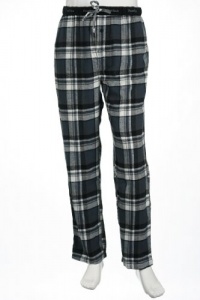 Perry Ellis Portfolio Flannel Plaid Gray, White and Black Pajama Pants Perry Ellis Portfolio Flannel Plaid Gray, White and Black Pajama Pants