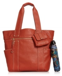 Shoulder this season's trend for gemstone hues with this take-anywhere tote from Tyler Rodan. Subtle silver-tone hardware and contrast stitching add eye-catching detail, while the spacious interior and companion coin purse make it the perfect choice for running errands or weekend escapes. Shoulder this season's trend for gemstone hues with this take-anywhere tote from Tyler Rodan. Subtle silver-tone hardware and contrast stitching add eye-catching detail, while the spacious interior and companion coin purse make it the perfect choice for running errands or weekend escapes.