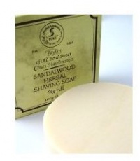 Taylor of Old Bond Street Sandalwood Hard Shaving Soap Refill, 3.5-Ounce