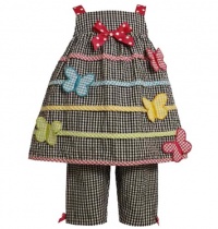 Size-24M, Black/White, BNJ-7536R, 2-Piece Multicolor Butterfly Applique Seersucker Capri-Pants Set,Bonnie Jean Baby-Infant Party Dress Size-24M, Black/White, BNJ-7536R, 2-Piece Multicolor Butterfly Applique Seersucker Capri-Pants Set,Bonnie Jean Baby-Infant Party Dress