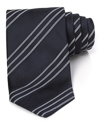 Whether you're speaking at the conference or giving a toast for a friend, this stately tie from Armani Collezioni gives your words an added authority. Whether you're speaking at the conference or giving a toast for a friend, this stately tie from Armani Collezioni gives your words an added authority.