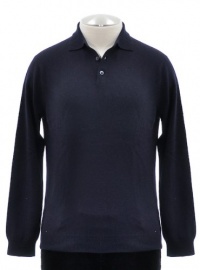 The Men's Store at Bloomingdale's True Navy Cashmere Long Sleeve Sweater Small The Men's Store at Bloomingdale's True Navy Cashmere Long Sleeve Sweater Small