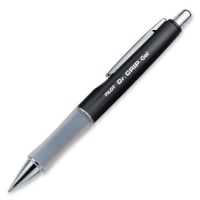 Pilot Dr. Grip Limited Fine Point Gel Ink Pen, Retractable Rolling Ball, Charcoal Gray Metallic Barrel, Black Ink (36270)