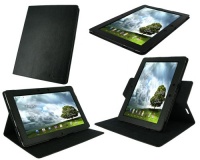 rooCASE Dual-View Multi Angle (Black) Leather Folio Case Cover for Asus Eee Pad Transformer PRIME 10.1-Inch TF201 Tablet rooCASE Dual-View Multi Angle (Black) Leather Folio Case Cover for Asus Eee Pad Transformer PRIME 10.1-Inch TF201 Tablet