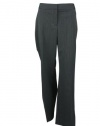 Alfani Womens Charcoal Grey Cretone Stripe Trouser Dress Pants 14