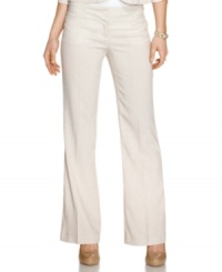 Opt for the classic wide leg design of these pants from XOXO for a simple way to slip into superior style! Opt for the classic wide leg design of these pants from XOXO for a simple way to slip into superior style!