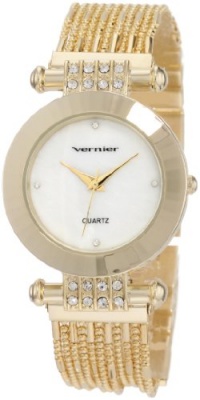 Vernier Women's VNR11072YG Multi Chain Bracelet Quartz Watch Vernier Women's VNR11072YG Multi Chain Bracelet Quartz Watch