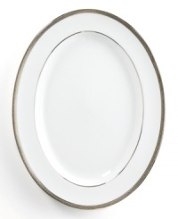 The sophisticated platinum accents of the Charter Club Grand Buffet Platinum collection add sparkle to your tabletop. Oversized platter is an elegant and versatile serving piece. The sophisticated platinum accents of the Charter Club Grand Buffet Platinum collection add sparkle to your tabletop. Oversized platter is an elegant and versatile serving piece.
