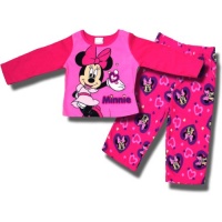 Minnie Mouse Pretty Minnie 2 piece fleece pajama set for Toddler Girls - 4T Minnie Mouse Pretty Minnie 2 piece fleece pajama set for Toddler Girls - 4T