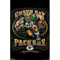 (22x34) Green Bay Packers (Mascot, Grinding It Out Since 1921) Sports Poster Print (22x34) Green Bay Packers (Mascot, Grinding It Out Since 1921) Sports Poster Print