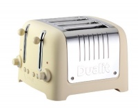 Dualit Lite Traditional Design 46242 CHUNKY Toaster in Cream Soft Touch Finish