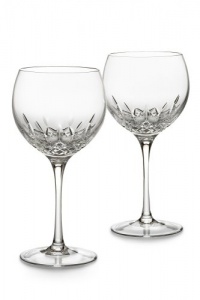 Waterford Crystal Lismore Essence Balloon Wine Pair Waterford Crystal Lismore Essence Balloon Wine Pair