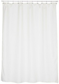 Carnation Home Fashions Fabric Extra Long Shower Curtain Liner, Ivory Carnation Home Fashions Fabric Extra Long Shower Curtain Liner, Ivory