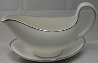 Wedgwood Sterling Gravy Boat & Underplate Wedgwood Sterling Gravy Boat & Underplate