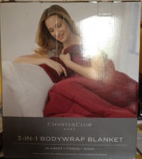 Charter Club 3-in-1 Bodywrap Blanket, Brown Charter Club 3-in-1 Bodywrap Blanket, Brown