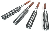 Charcoal Companion Nonstick Single Grilling Kabob Baskets, Set of 4 Charcoal Companion Nonstick Single Grilling Kabob Baskets, Set of 4
