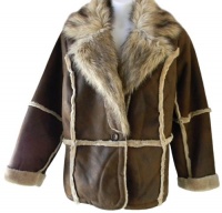 Baby Phat Plus Size Women's Faux Suede and Faux Shearling Jacket (3X - 4X) Baby Phat Plus Size Women's Faux Suede and Faux Shearling Jacket (3X - 4X)