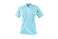 Xcel Women's 4-Way Stretch Short Sleeve Ventx Crew Top, River Blue/White,Blue/White,S Xcel Women's 4-Way Stretch Short Sleeve Ventx Crew Top, River Blue/White,Blue/White,S