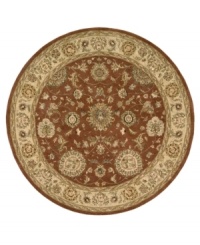 Bring new life to any room of your home. This gorgeous rug, sprouting intricate designs of vinery and blossoming flowers, opens up any space with warm tones of burnt red and beige. With an all-wool construction, accented with rich silk highlights, this stylish Nourison 2000 import is ultra-durable and luxuriously soft to the touch. Bring new life to any room of your home. This gorgeous rug, sprouting intricate designs of vinery and blossoming flowers, opens up any space with warm tones of burnt red and beige. With an all-wool construction, accented with rich silk highlights, this stylish Nourison 2000 import is ultra-durable and luxuriously soft to the touch.