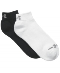 Get the support you need to keep your workout at the highest intensity with these low-cut athletic socks from Under Armour. Get the support you need to keep your workout at the highest intensity with these low-cut athletic socks from Under Armour.