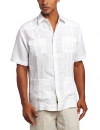 Cubavera Men's Big-Tall Short Sleeve Embroidered Guayabera Shirt, Bright White, 3X Cubavera Men's Big-Tall Short Sleeve Embroidered Guayabera Shirt, Bright White, 3X